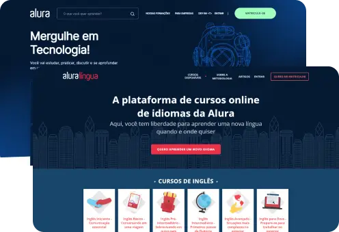 site da alura linguas aberto